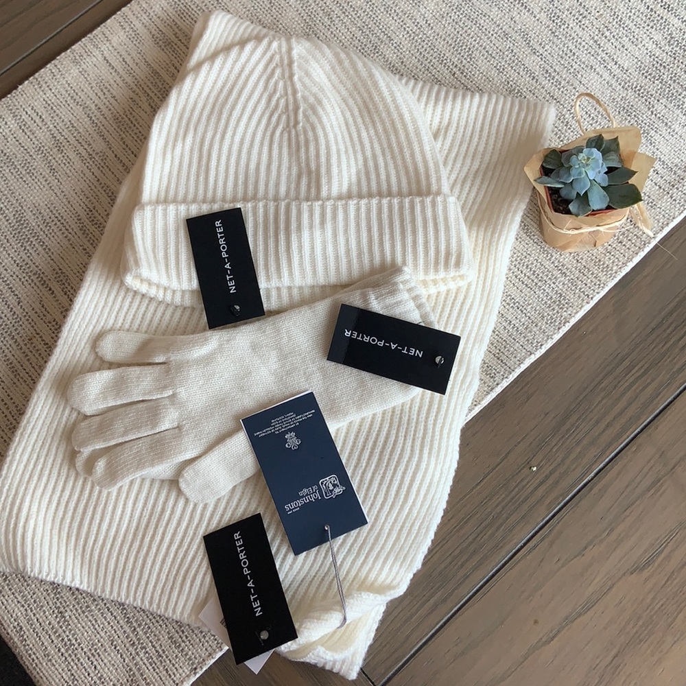 Scarf, hat, mitten set
